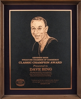 1979 Dave Bing "Classic Champion Award" Presented by Genesee Beer Syracuse Chamber of Commerce (Bing LOA)